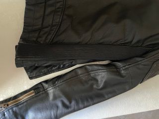 Giubbotto in pelle Superdry nero