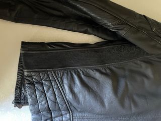 Giubbotto in pelle Superdry nero