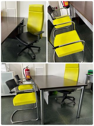 Conjunto de oficina: mesa y sillas