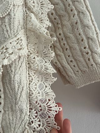 Chaqueta Zara Coquette Beige