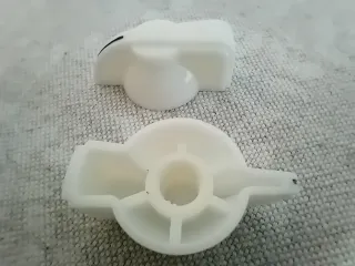 Potenciómetro blanco estilo Chickenhead