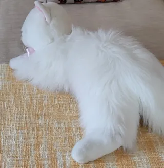 Peluche Gato Grande Branco