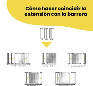 Safety 1st Easy Close Extensión Barrera Metálica 1