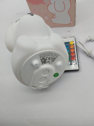 One Fire Perro Luz Nocturna Infantil, Recargable Luz Quitamiedos Infantil,16 Colores LED Quitamiedos Infantil, Lámpara táctil de