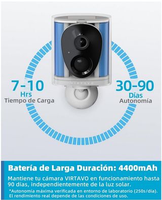 Cámara Seguridad Exterior 2K VIRTAVO Nueva