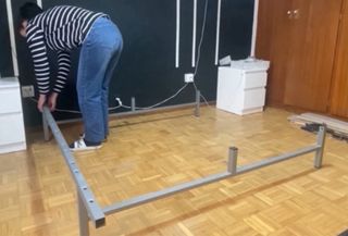 Somier desmontable metal y madera