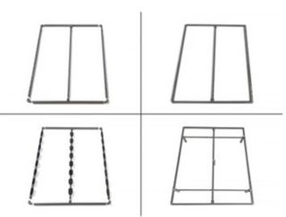 Somier desmontable metal y madera