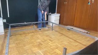 Somier desmontable metal y madera