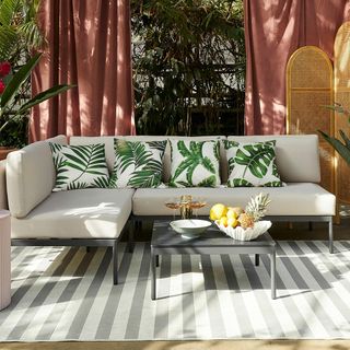 Fodere per cuscini Bonhause con foglie tropicali 45x45cm