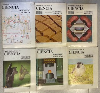 Lote de 6 revistas INVESTIGACIÓN Y CIENCIA