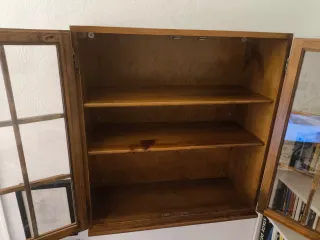 Mobili vetrina in legno e vetro