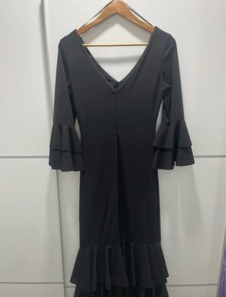 Traje Flamenca Negro Mujer