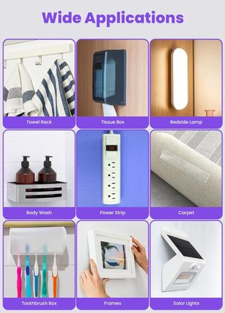 Nastro Biadesivo, Nastro Trasparente e Nastro Doppio Facciale Super Resistente per Poster, Multiuso