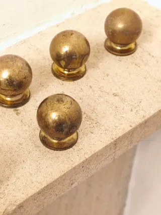 Ocho Pomos Bronce para Cajones son ocho