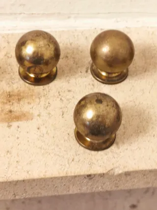 Ocho Pomos Bronce para Cajones son ocho