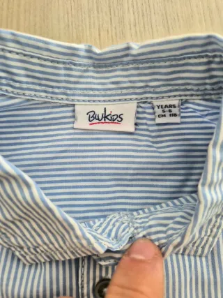 Camicia a righe 5/6 anni