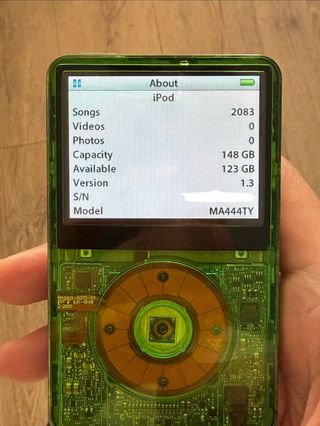 iPod Classic 5.5 160GB Verde + Apple iPod Dock