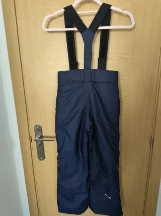 Pantalón de esqui niño/a con tirantes azul marino