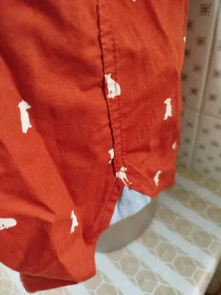 Camisa naranja/ roja talla M mango man nueva
