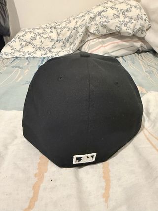 Gorra New Era Plana Negra Talla 7/8 62,5cm
