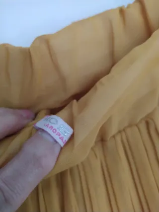 Falda corta Mosnova Talla M Plisada Tricolor