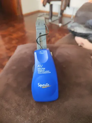 Cascos Radio AM/FM Retro Azul/Gris