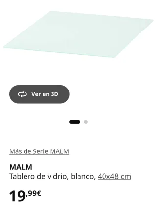 Mesita de noche Ikea blanca