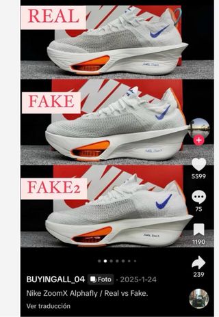 Nike Alphafly Zapatillas Running Azul Blanco 42.5