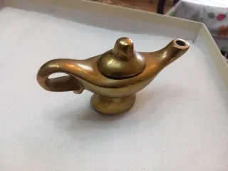 Lampada Aladino Ottone Vintage