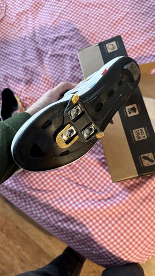 Scarpe Ciclismo Luck Genius Graffiti Blanco 44