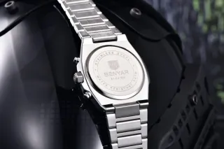 Reloj BENYAR Hombre Cronógrafo Verde Plata