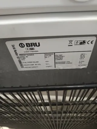 Congelador BRU ARCO