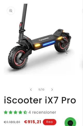 Patinete Eléctrico Iscooter IX7 Pro