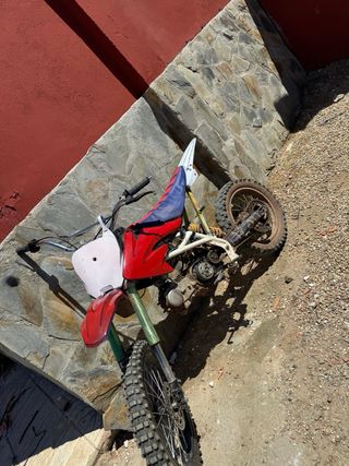 Pit Bike Motocross 140 Roja y Blanca