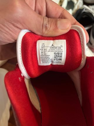 Nike Air Jordan 1 Low Rojo/Blanco