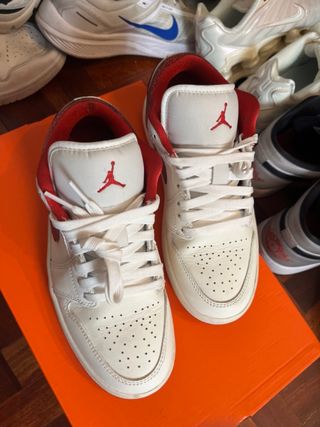 Nike Air Jordan 1 Low Rojo/Blanco