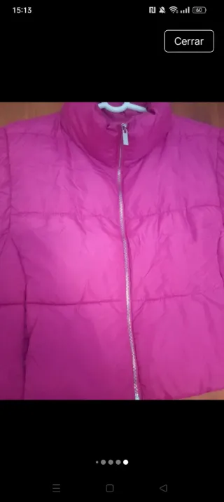 Chaleco acolchado mujer rosa