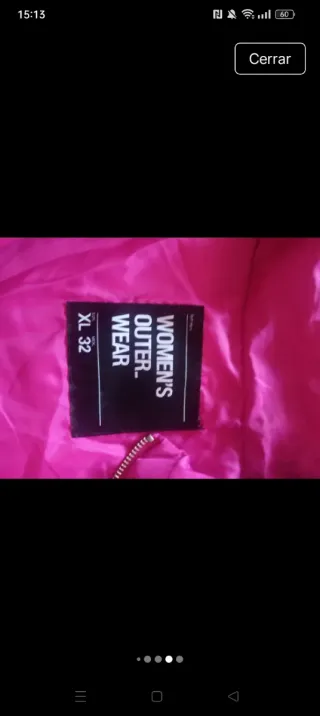 Chaleco acolchado mujer rosa