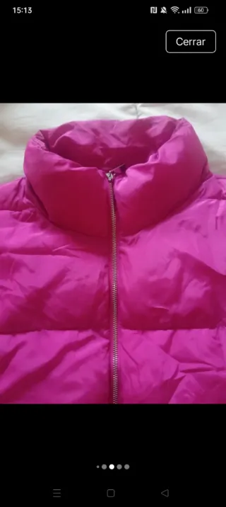 Chaleco acolchado mujer rosa