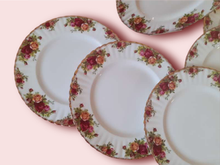 6 platos de 26 cm Royal Albert Old Country Roses