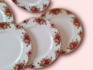6 platos de 26 cm Royal Albert Old Country Roses