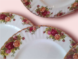 6 platos de 26 cm Royal Albert Old Country Roses