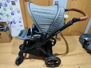 Carro bebé Jane 2 piezas gris