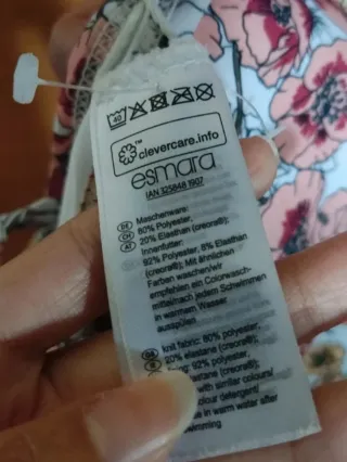 Bañador Floral Esmara-NUEVO-Talla 36 Talla pequeño