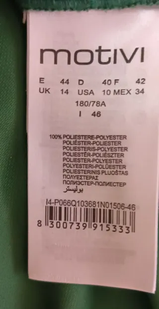 Completo donna Motivi verde