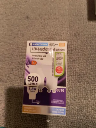 Lampadina LED GU10 500lm 5.8W