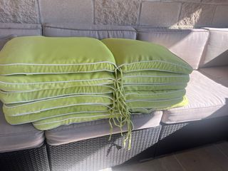 6 Colchonetas para Sillas Verdes