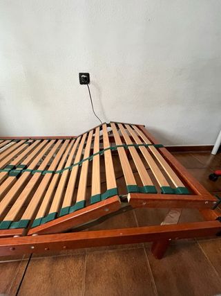 Cama articulada eléctrica madera
