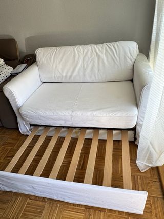 Sofá Cama 2 Plazas Blanco. Ikea Hagalund