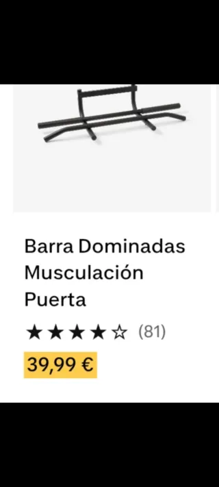 Barra Dominadas Domyos Musculación